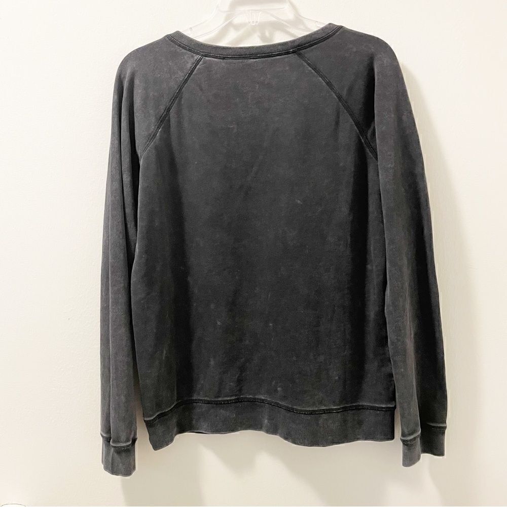Mono B Mineral Wash Raglan Pullover - Size Medium - Picture 2 of 5